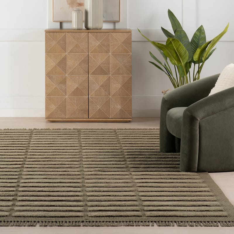 Nuloom Zavira Solid Mid-Century Modern Area Rug
