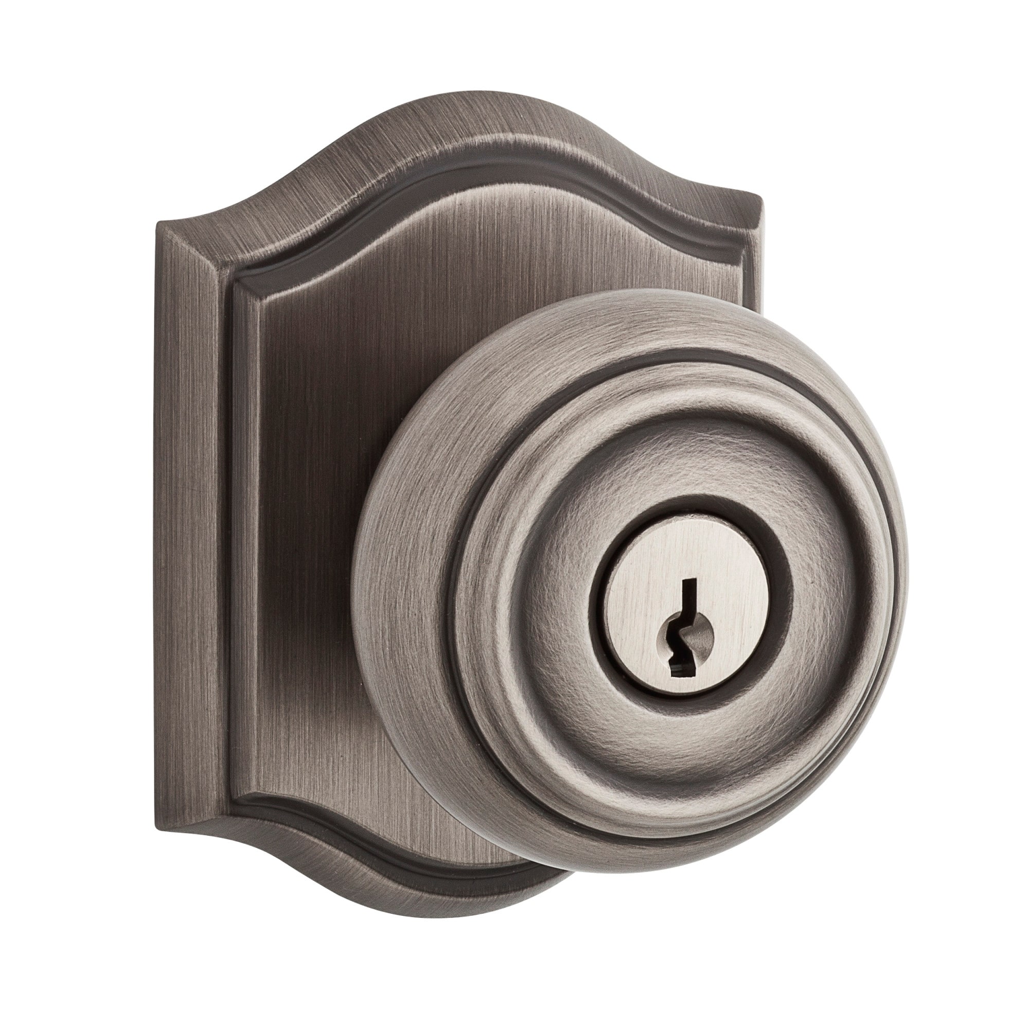 Baldwin Traditional Single Cylinder Keyed Entry Door Knob with Arch Bed  Bath  Beyond 16114081