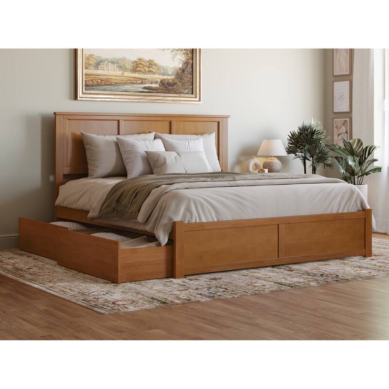 Madison Platform Bed with Footboard and Storage Drawers