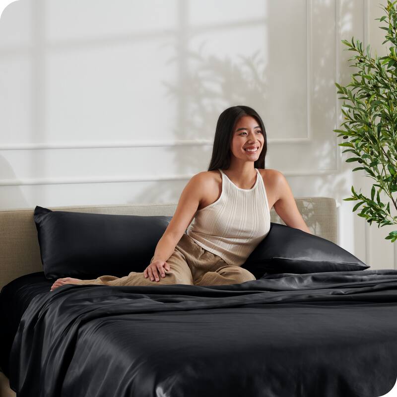 Bare Home Poly Satin Sheet Set