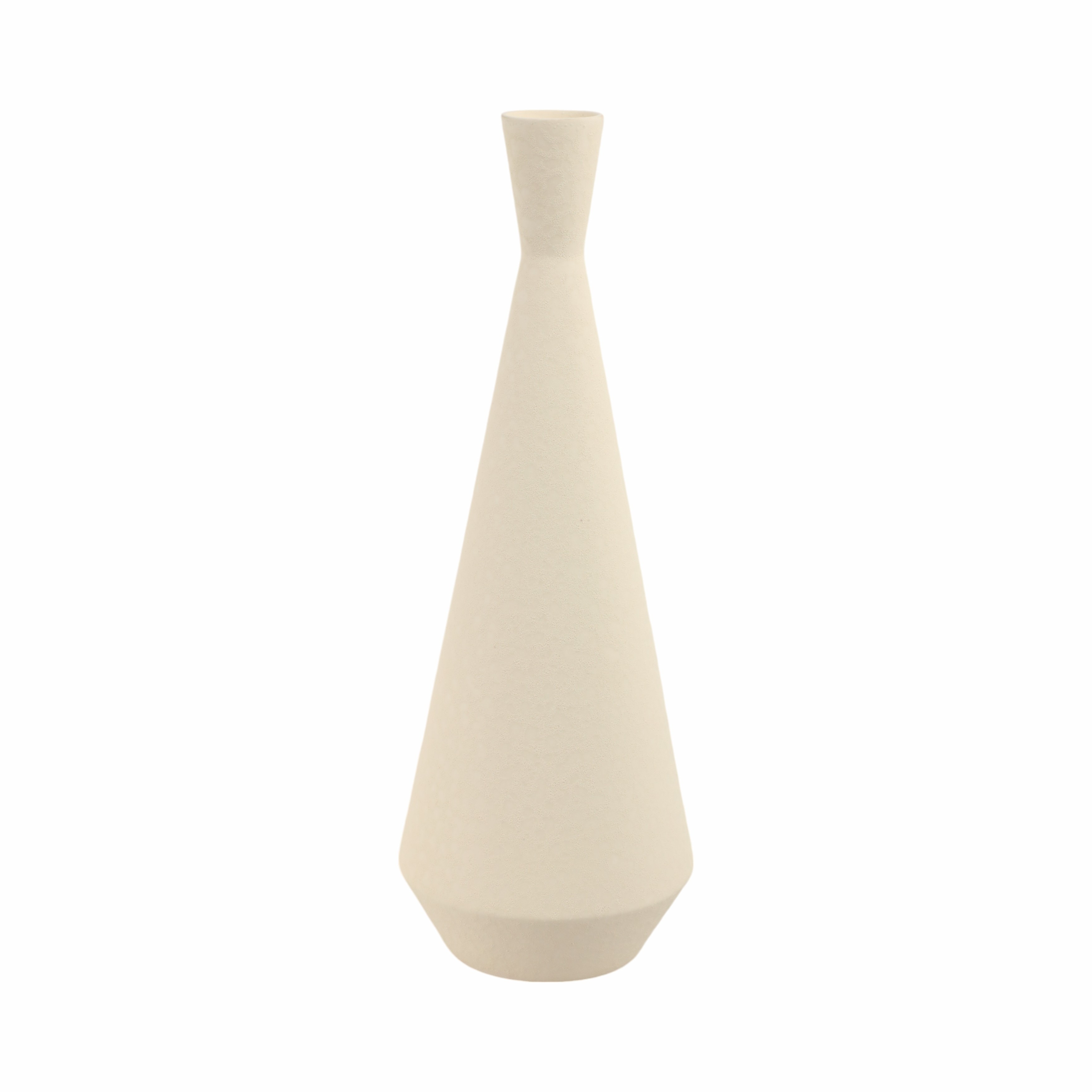 Ceramic Vase Twisted Geometric Modern Decorative Accent