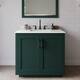 Option Green / Giotto Quartz Top / Matte Black Hardware