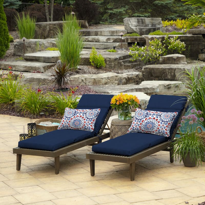 ARDEN Leala Texture Outdoor Chaise Lounge Cushion