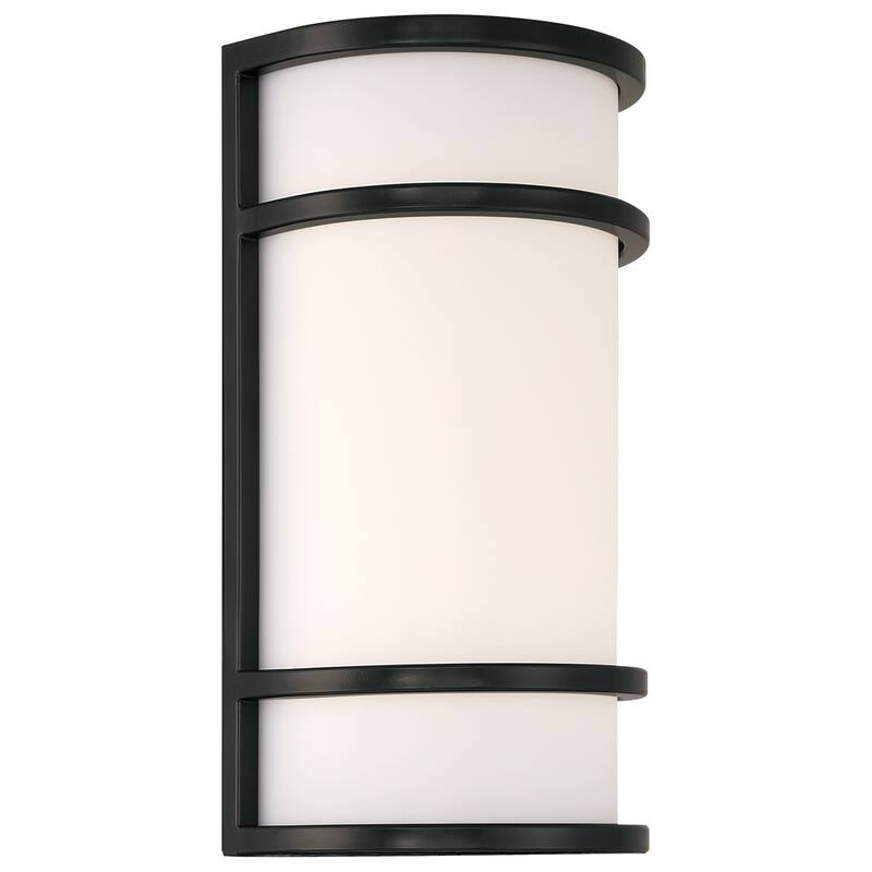 Access Lighting 20105LEDMG/ACR Cove 12" Tall LED Wall Sconce - Black / White