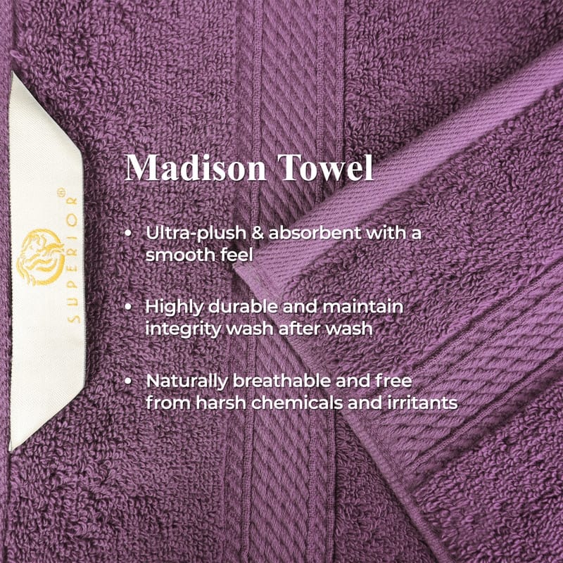 Superior Luxury Egyptian Cotton Bath Towel Set of 4 Ultra Plush, Heavyweight, Absorbent Spa & Hotel Quality Bath Towels Set