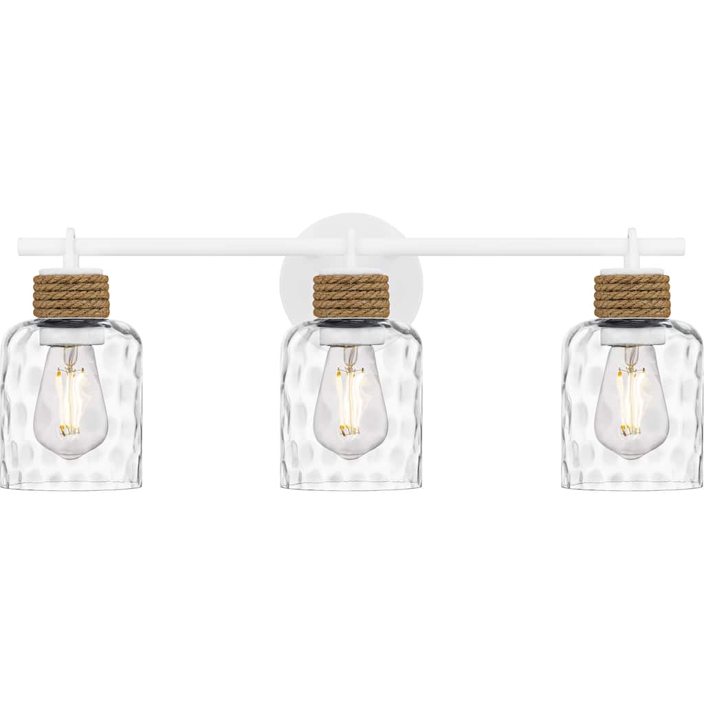 Baltic 3-Light Matte White Bath Light