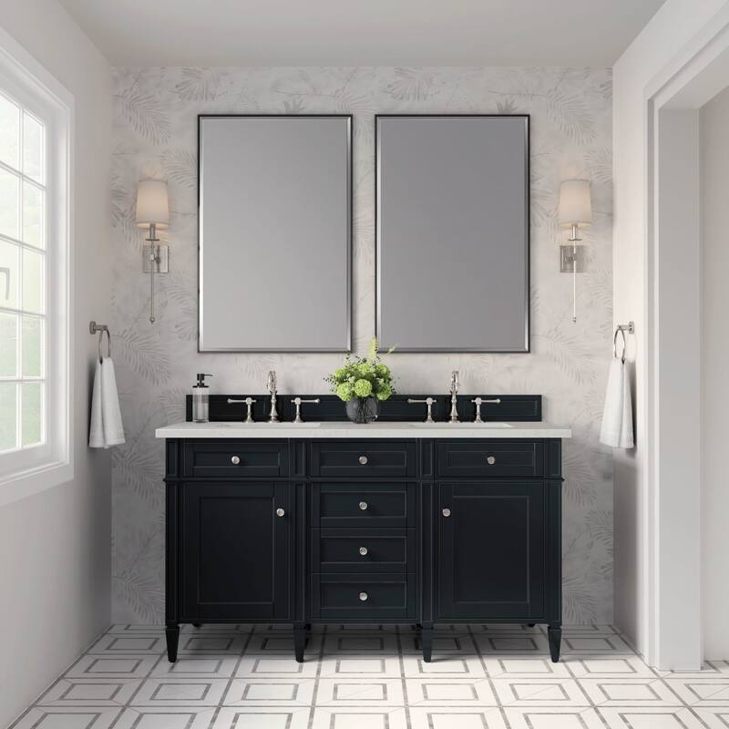 James Martin Vanities 650-V60D-3LDL Brittany 60" Double Basin Poplar