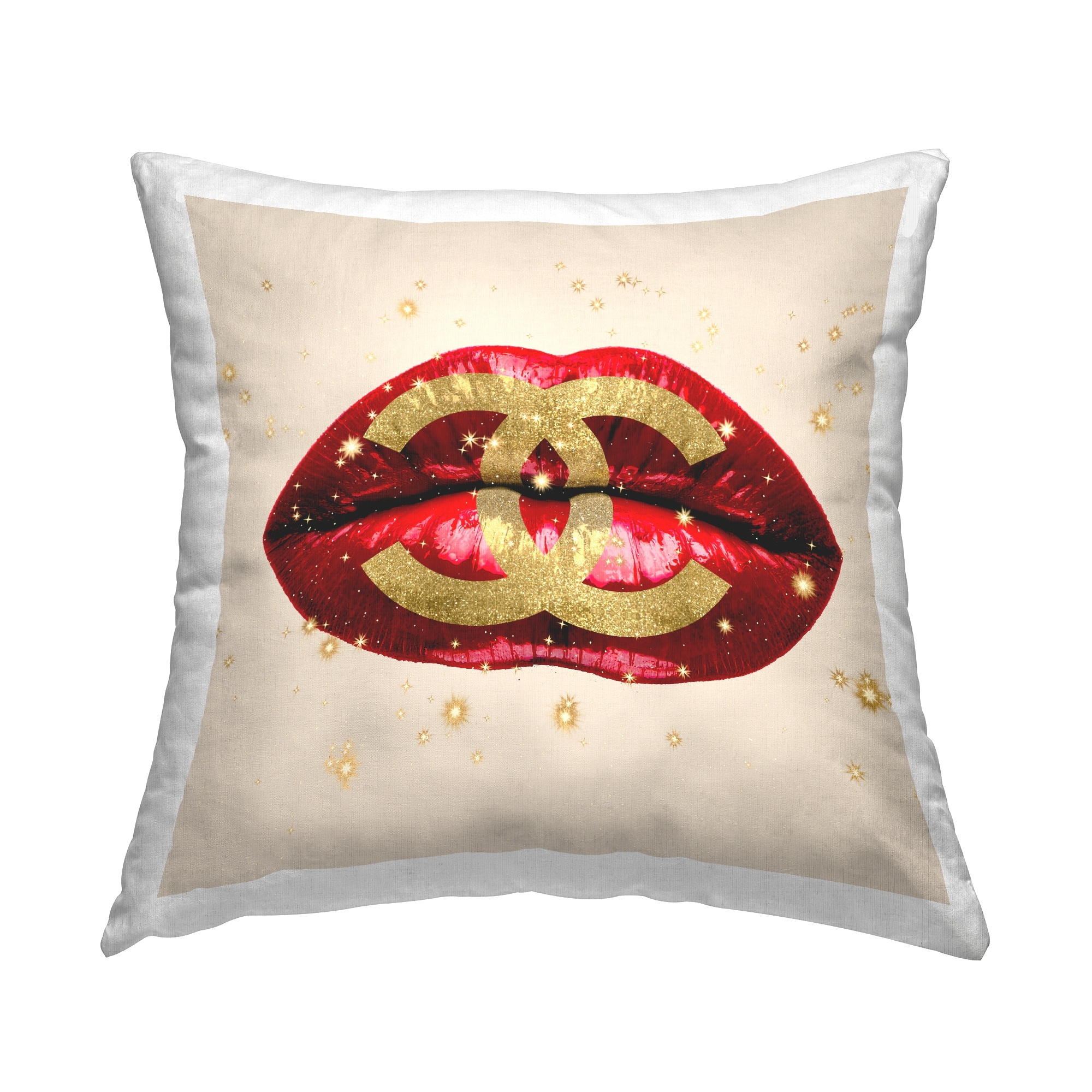 Stupell Industries Bold Red Lips Chic Fashion Brand Printed Throw Pillow  Design by Madeline Blake - Bed Bath & Beyond - 37668065