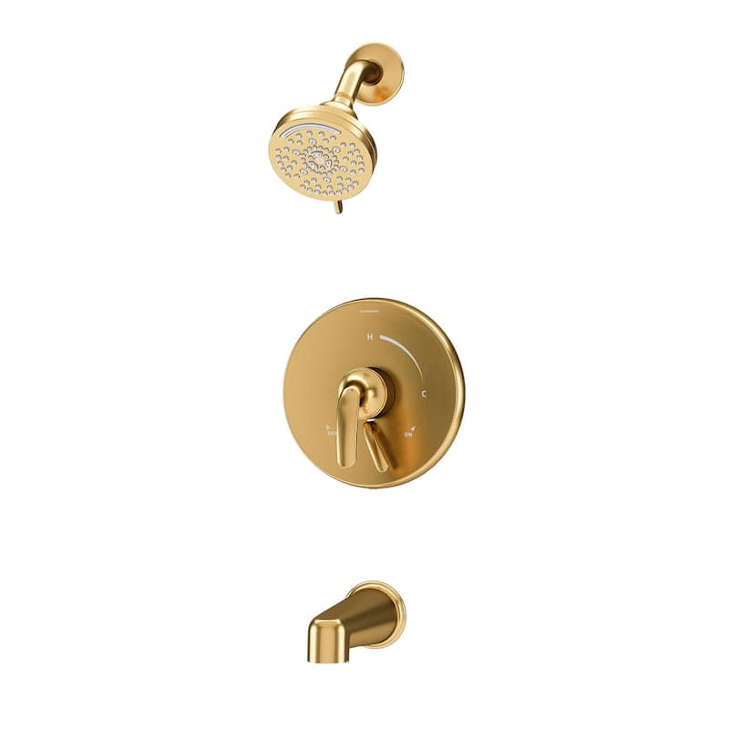 Symmons S559215TRM Birch Tub and Shower Trim Package with 1.5 GPM - Brushed Bronze