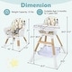 preview thumbnail 3 of 8, Babyjoy 4 in 1 Convertible High Chair for Babies&Toddlers, Multi-Use - See Details