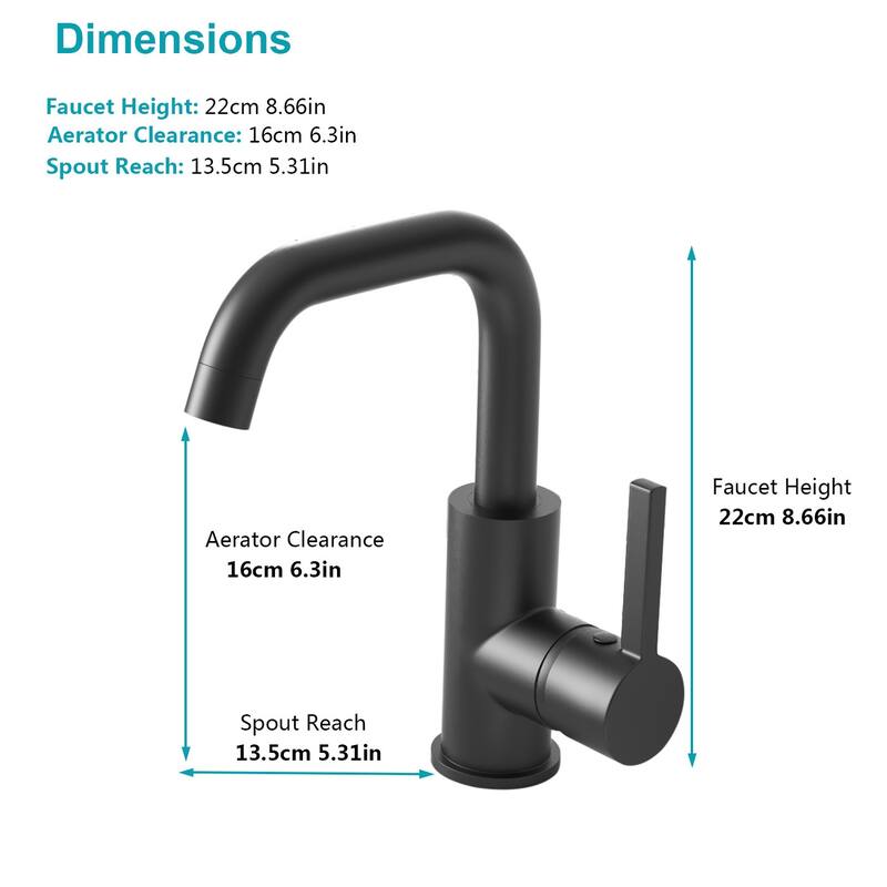 Modern Single Handle ‎Deck Mounted Bathroom Sink Faucet