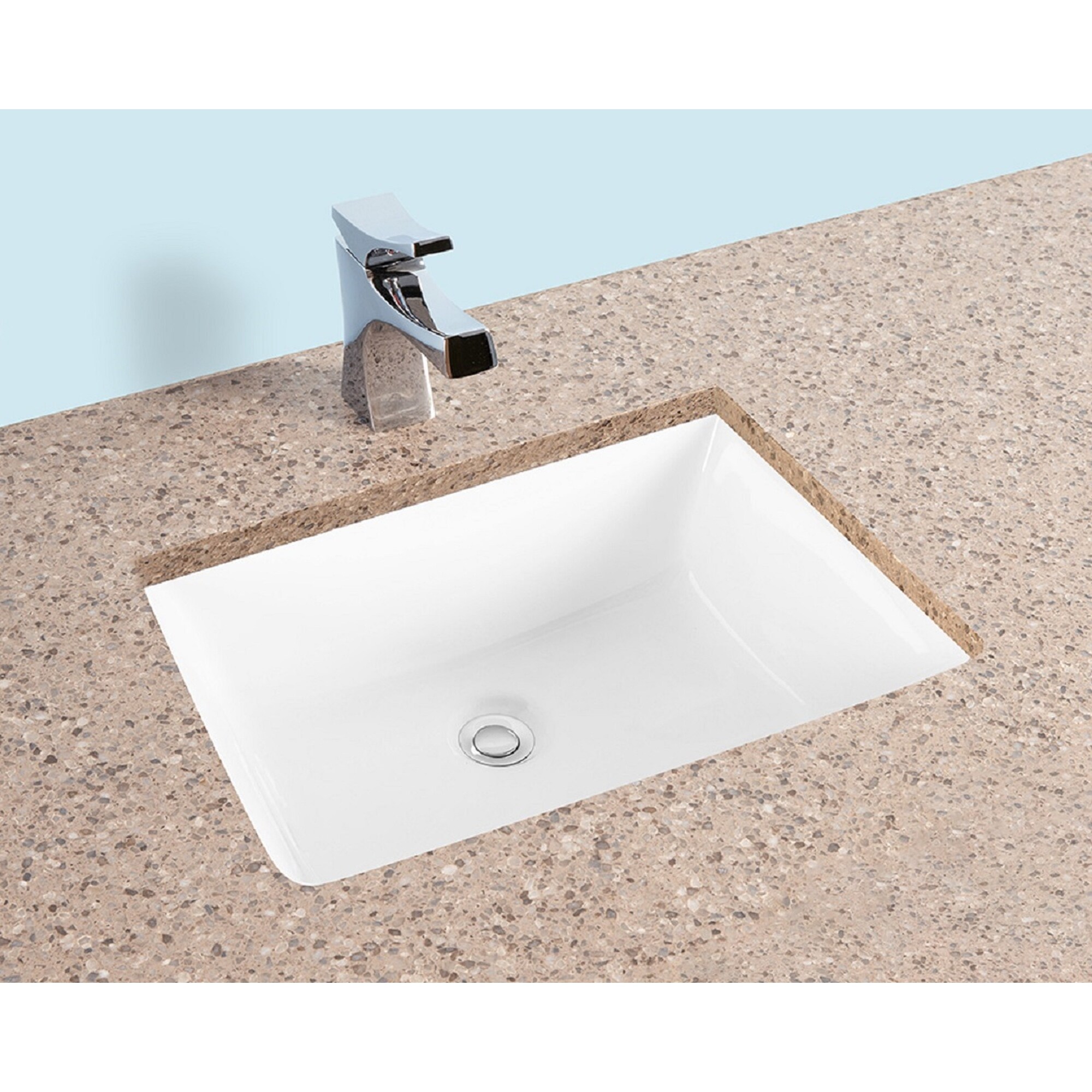 Fiore 2015, 20''x15'' Rectangle Undermount Bathroom Sink w