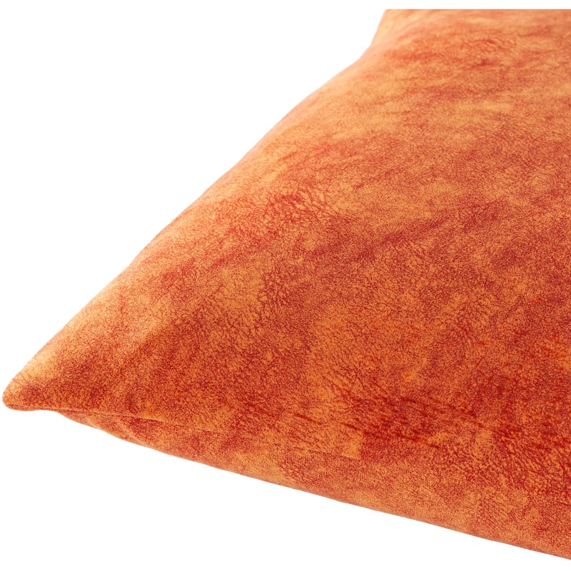 Archibald Faux Suede Transitional Throw Pillow