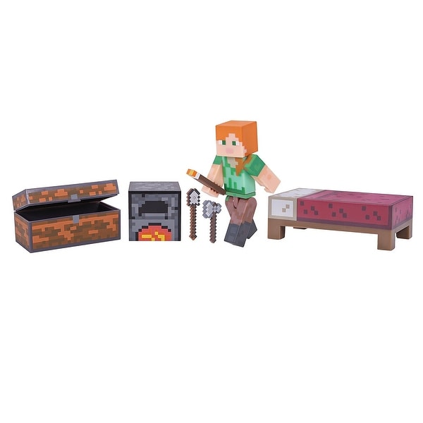Minecraft 3" Action Figure: Alex Survival Pack - multi