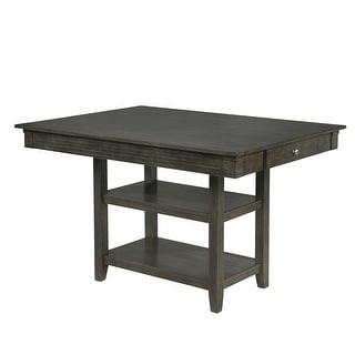 Red Shelf Table Counter Table With Shelves - Red Barrel Studio Modern 1Pc Counter ...