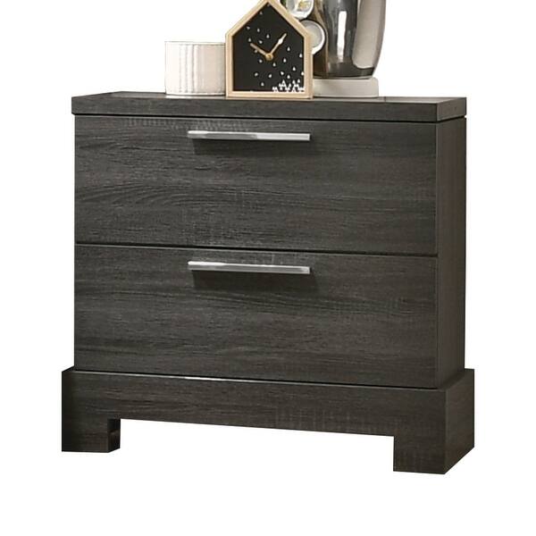 Bedroom Oak Finish Bedside Coffee Side Table Dresser with