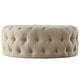 preview thumbnail 11 of 27, Knightsbridge Round Tufted Rolling Ottoman by iNSPIRE Q Artisan