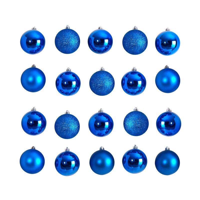 Holiday Christmas 20 Count 3" Shatterproof Ornament Set - 3
