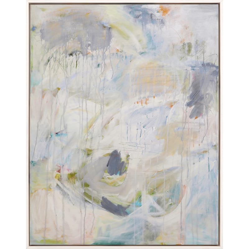 Brookstone - Exclusive Giclee on Canvas - 52 X 40 X 3 - Wood - White
