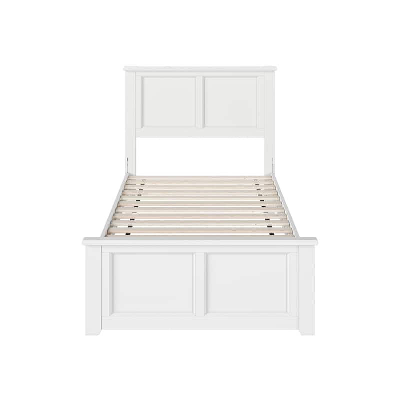 Charlotte Solid Wood Low Profile Platform Bed with Matching Footboard