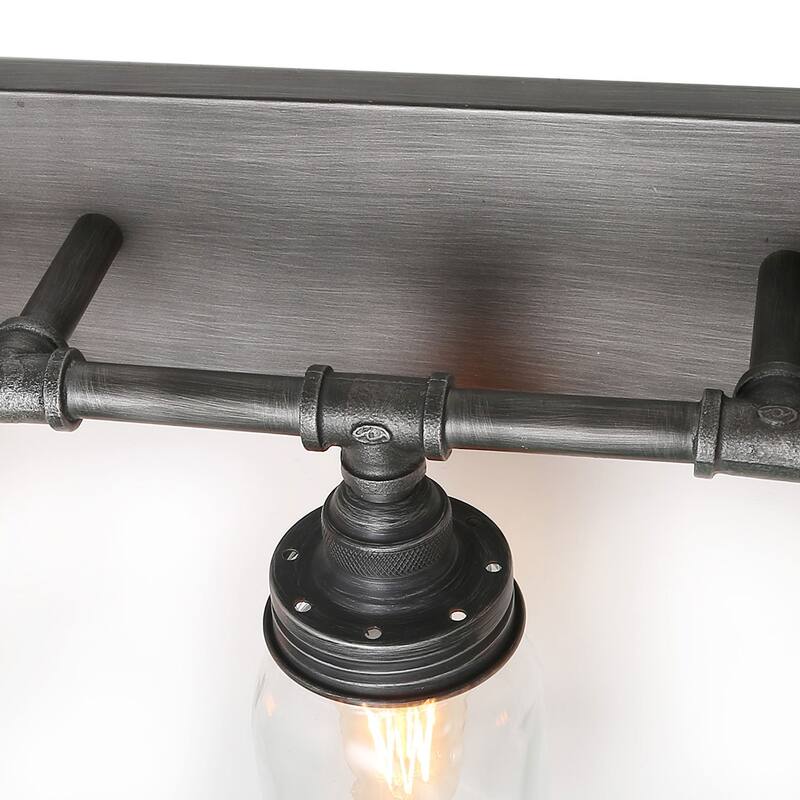Carbon Loft Vawdrey 3-light Black Wall Sconces Vanity Lights Bathroom