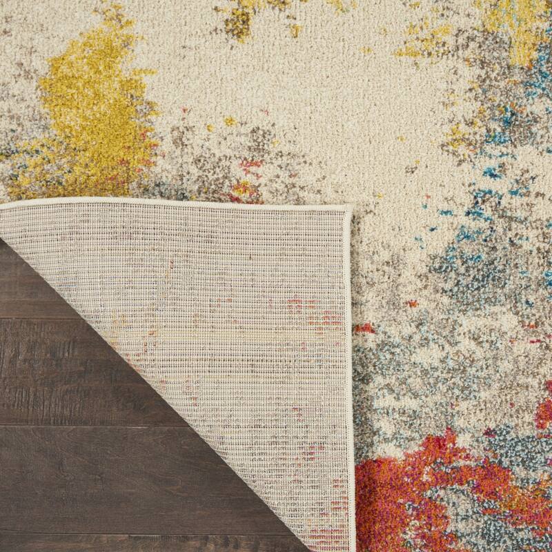 Heyu Power Loomed Abstract Modern Area Rug By HomeRoots - 115' X '79' X '0.5