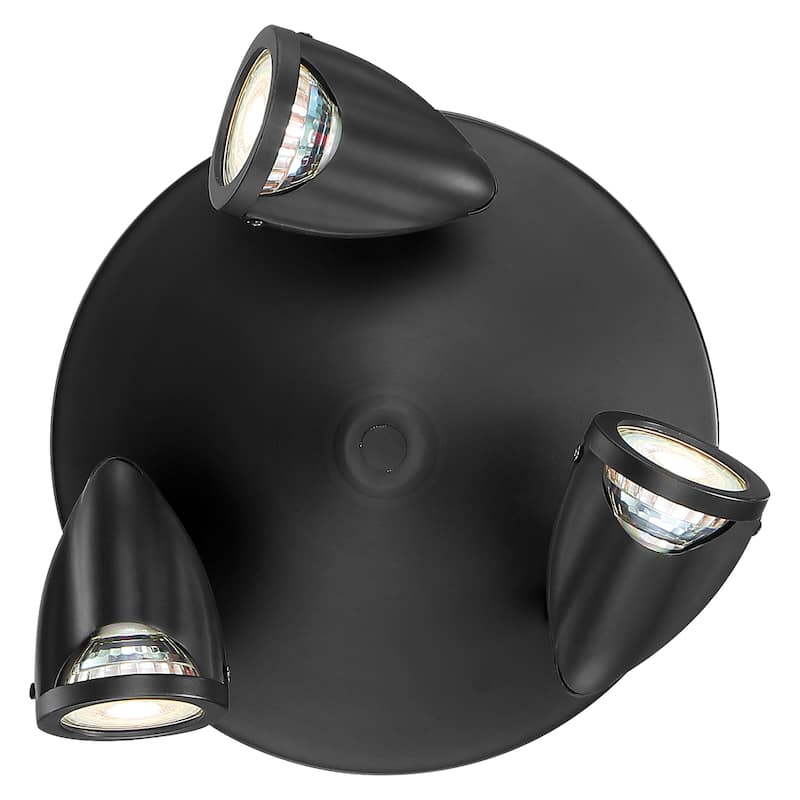Access Lighting Cobra - 3-Light LED Spotlight - Black Finish - Replaceable LED