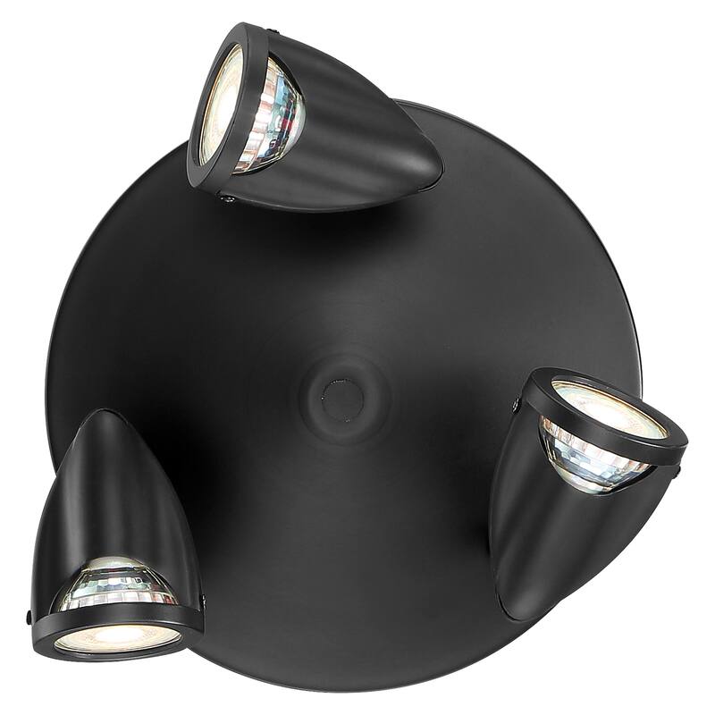 Access Lighting Cobra - 3-Light LED Spotlight - Black Finish - Replaceable LED