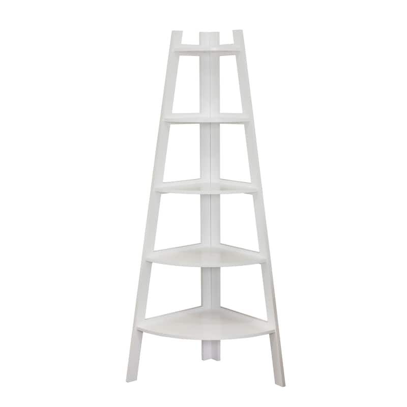 Danya B. 5-Tier Corner Ladder Display Bookshelf