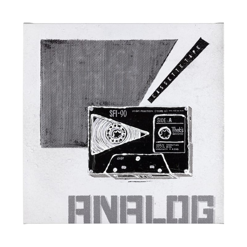 Cassette Tape I (41 x 41) Canvas Art Print - Large