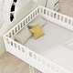 preview thumbnail 2 of 14, Full size Floor bed, integral construction with super high security barrier, door, children's floor bed frame, Montessori