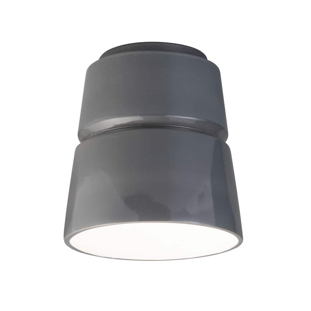 Justice Design Group Radiance Outdoor Cone Ceramic Flush-Mount Light
