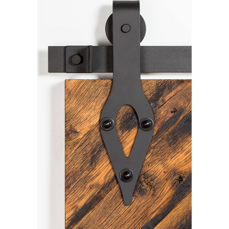 Leatherneck Hardware 142 Premium Series 84 Inch Teardrop Style for - Black