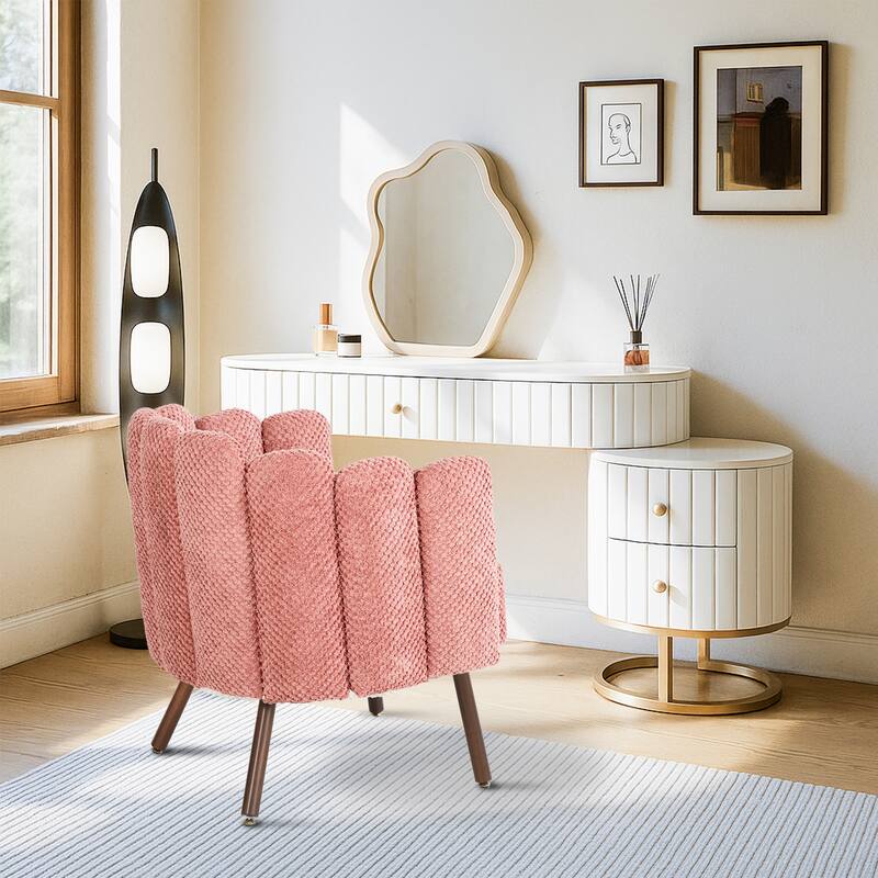 Blossom Accent Chair with Heart-Shaped Pillow