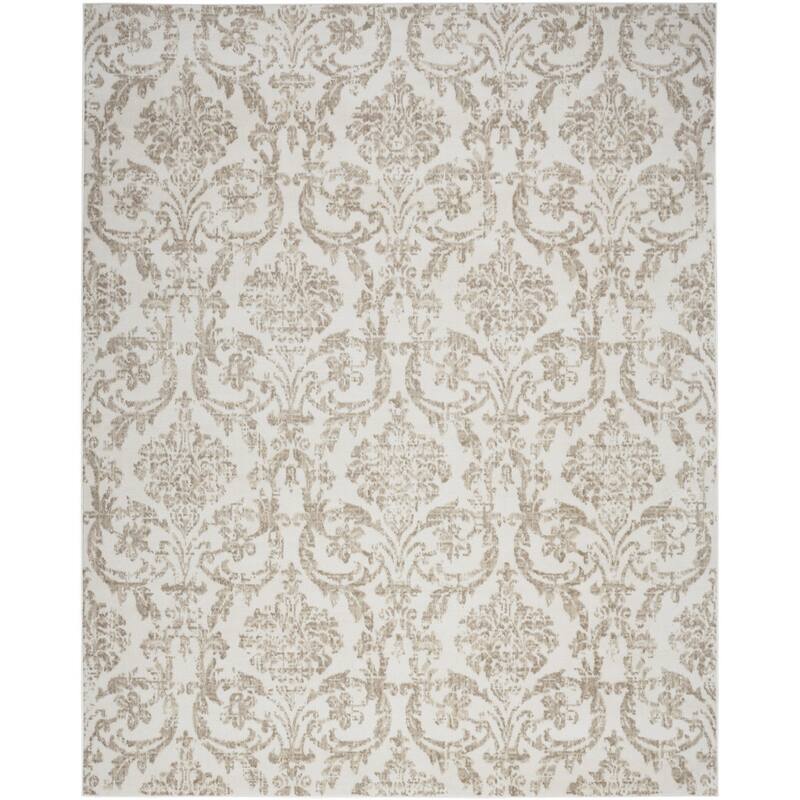 Keve Power Loomed Distressed Non Skid Stain Resistant Area Rug By HomeRoots - 87' X '63' X '0.5