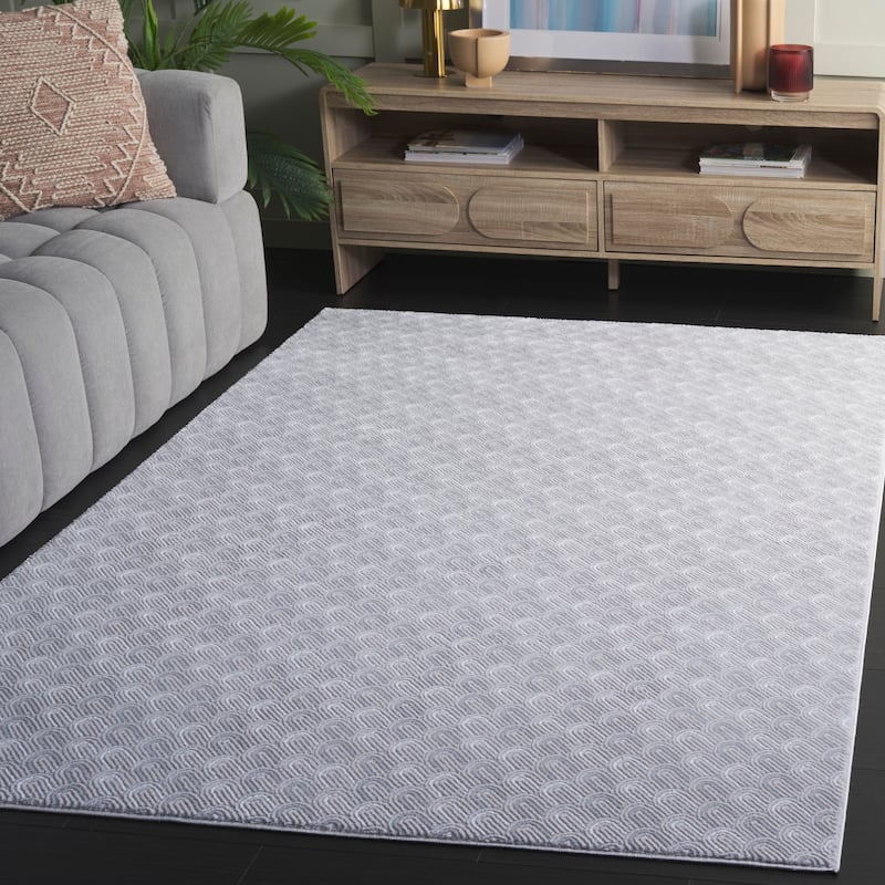 SAFAVIEH Slate Brunette Rug - Beige/Grey Ivory - 4' x 6'