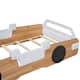 Twin/Full Size Wood Racing Car Bed with Door Design and Storage - Bed ...