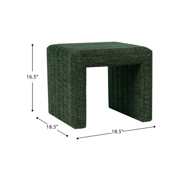 dimension image slide 3 of 12, HomePop Modern Channel Ottoman