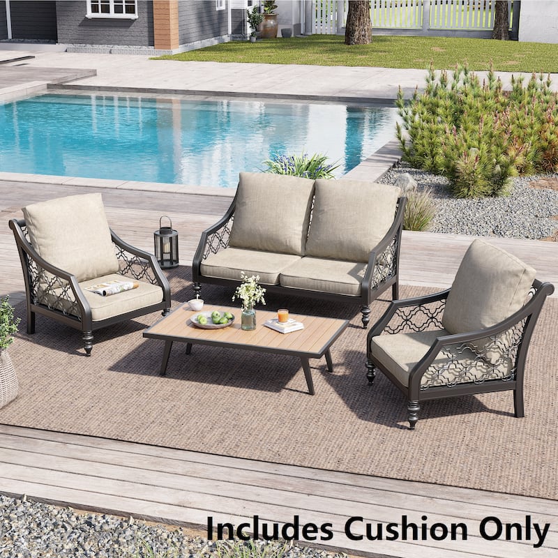 21 W x 22 D in. Deep Seat Outdoor Cushion Set by Crestlive Products