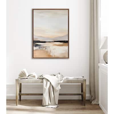 Kate and Laurel Sylvie Peaceful Landscape III Framed Canvas by Amy Lighthall