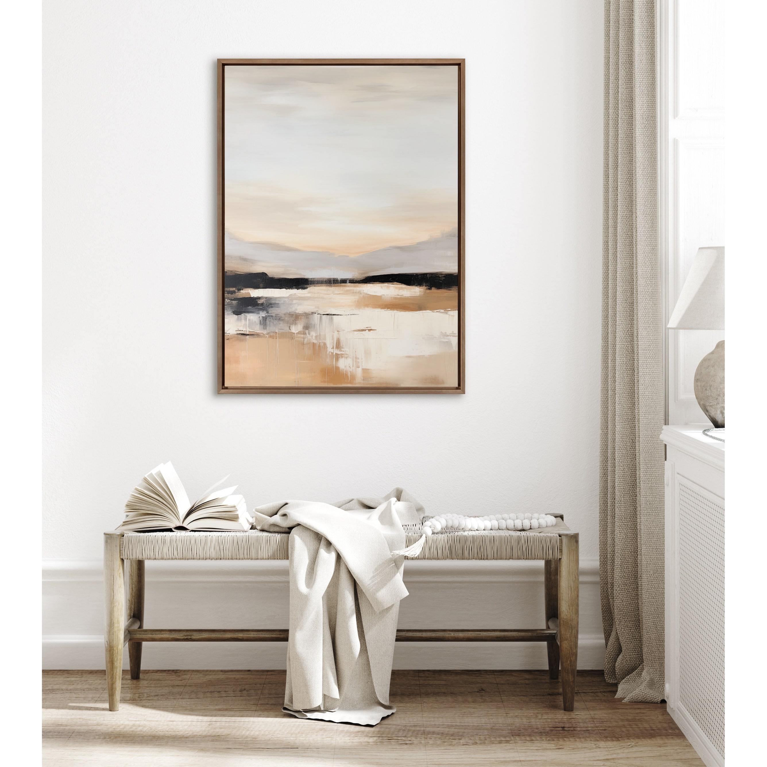 Kate and Laurel Sylvie Peaceful Landscape III Framed Canvas by Amy Lighthall