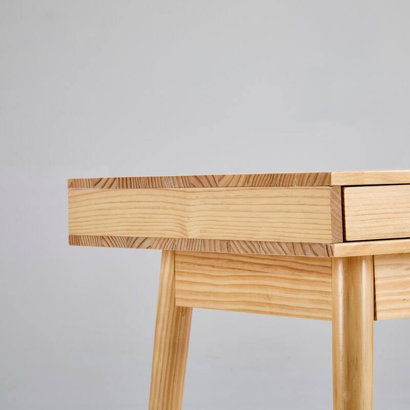 Fch Solid Wood 120 * 60 * 76Cm Three-Draw 1Pcs Computer Desk