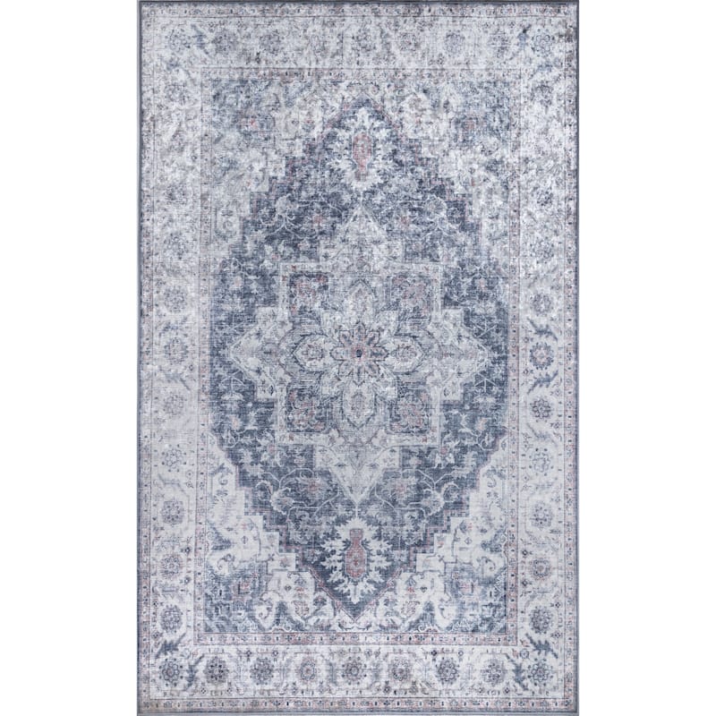 Momeni Karachi Polyester Traditional Medallion Area Rug
