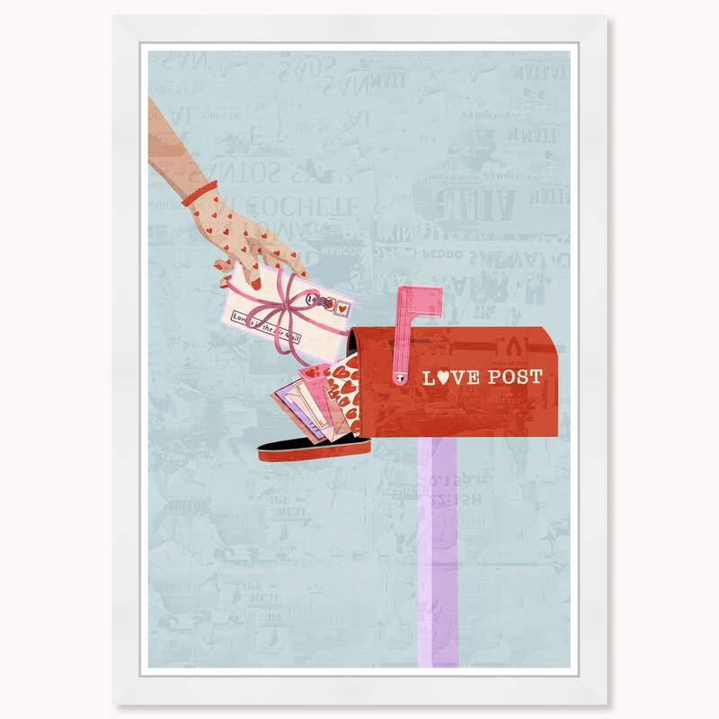 Wynwood Studio Prints Fashion Glam Love Post Red Wall Art