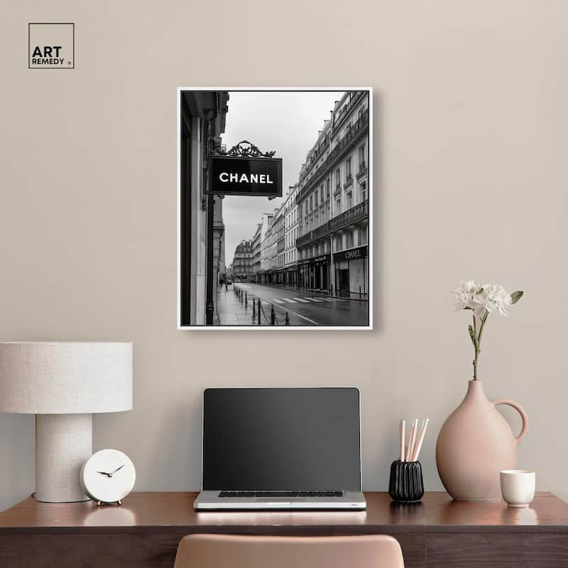 Parisian Fashion Star Canvas by Art Remedy