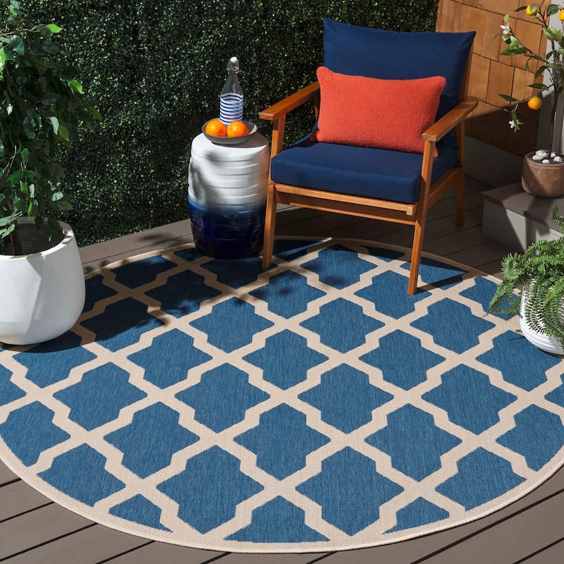 SAFAVIEH Beach House Petrona Indoor/ Outdoor Waterproof Patio Backyard Rug