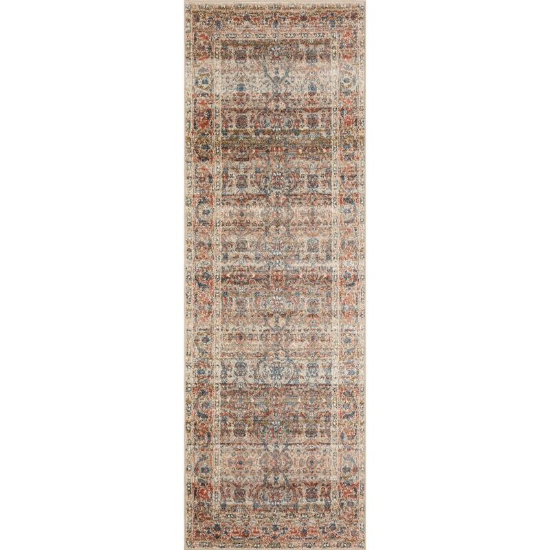 Alexander Home Valeria Distressed Traditional Persian Area Rug - 2'7" x 12' - Rectangle