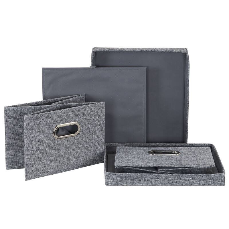 Household Essentials Collapsible Linen Box - 15.0"L x 13.0"W x 8.0"H