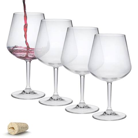 Tritan, Lexington 20 oz Wine Glass, Set of 4 - 7.88"H x 2.81"W