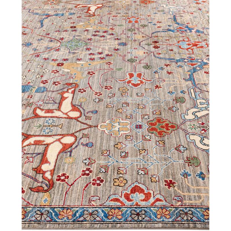 Serapi One-of-a-Kind Hand-Knotted Area Rug - Brown - 9' 3" x 11' 11"